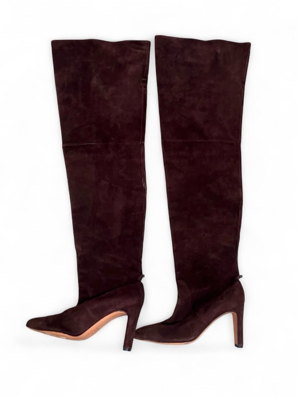 St. John Brown Suede Over the Knee Boots Made in Italy Size 9B